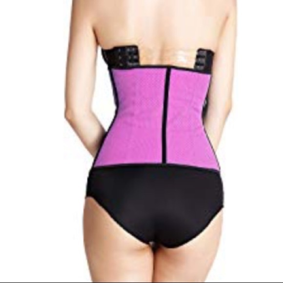 Breathable latex waist trainer color pink - Picture 2 of 7